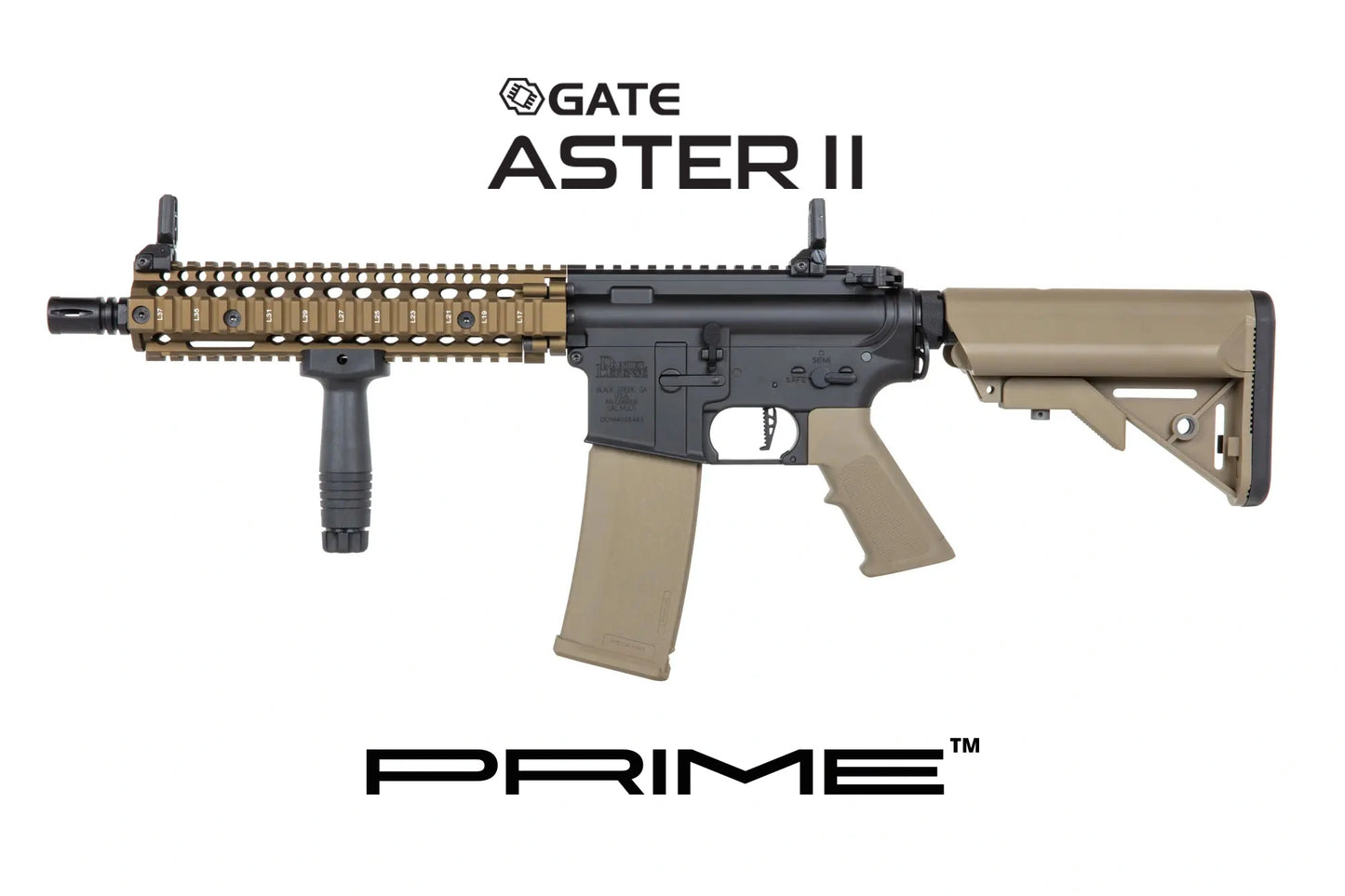 Specna Arms Daniel Defense® MK18 Prime™ Aster II ETU Motore Brushless NERO-TAN