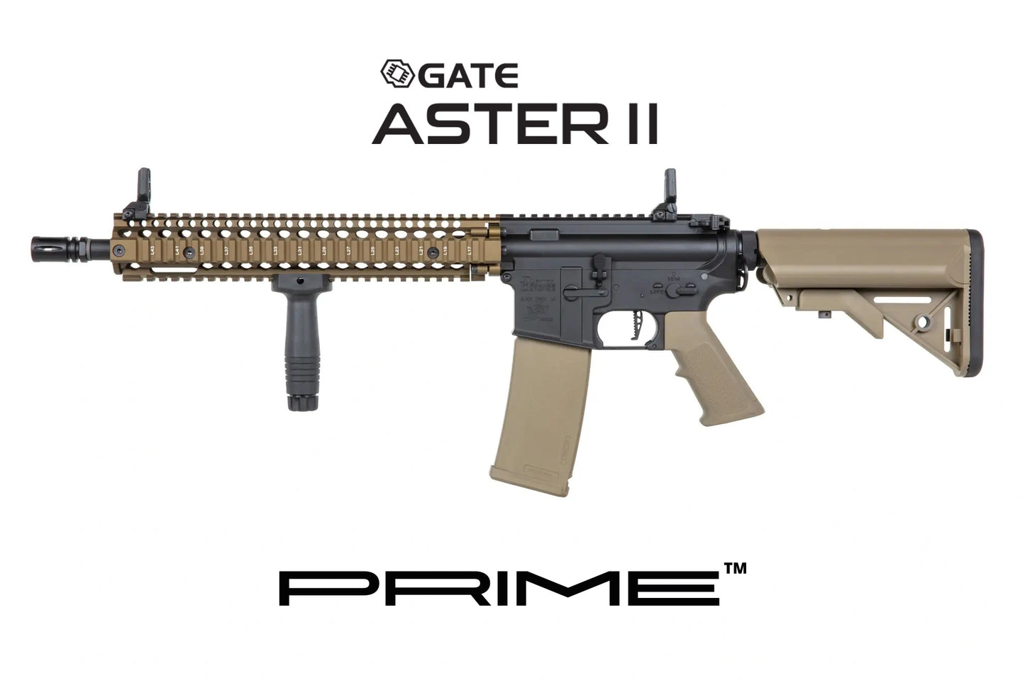 Specna Arms Daniel Defense® MK18 Prime™ Aster II ETU Motore Brushless NERO-TAN