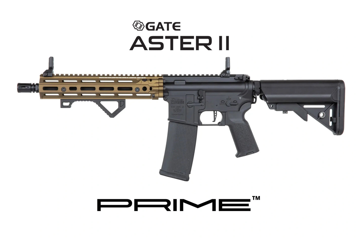 Specna Arms Daniel Defense® RIS III 10,5'' SA-P27 PRIME™ Carabina Aster II ETU con motore brushless Chaos Bronze